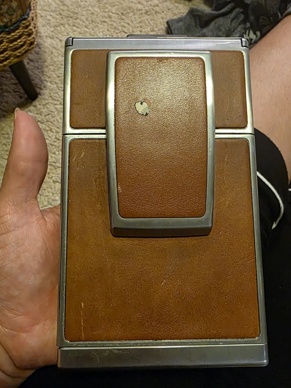Polaroid SX-70 Land Camera in Brown and Black